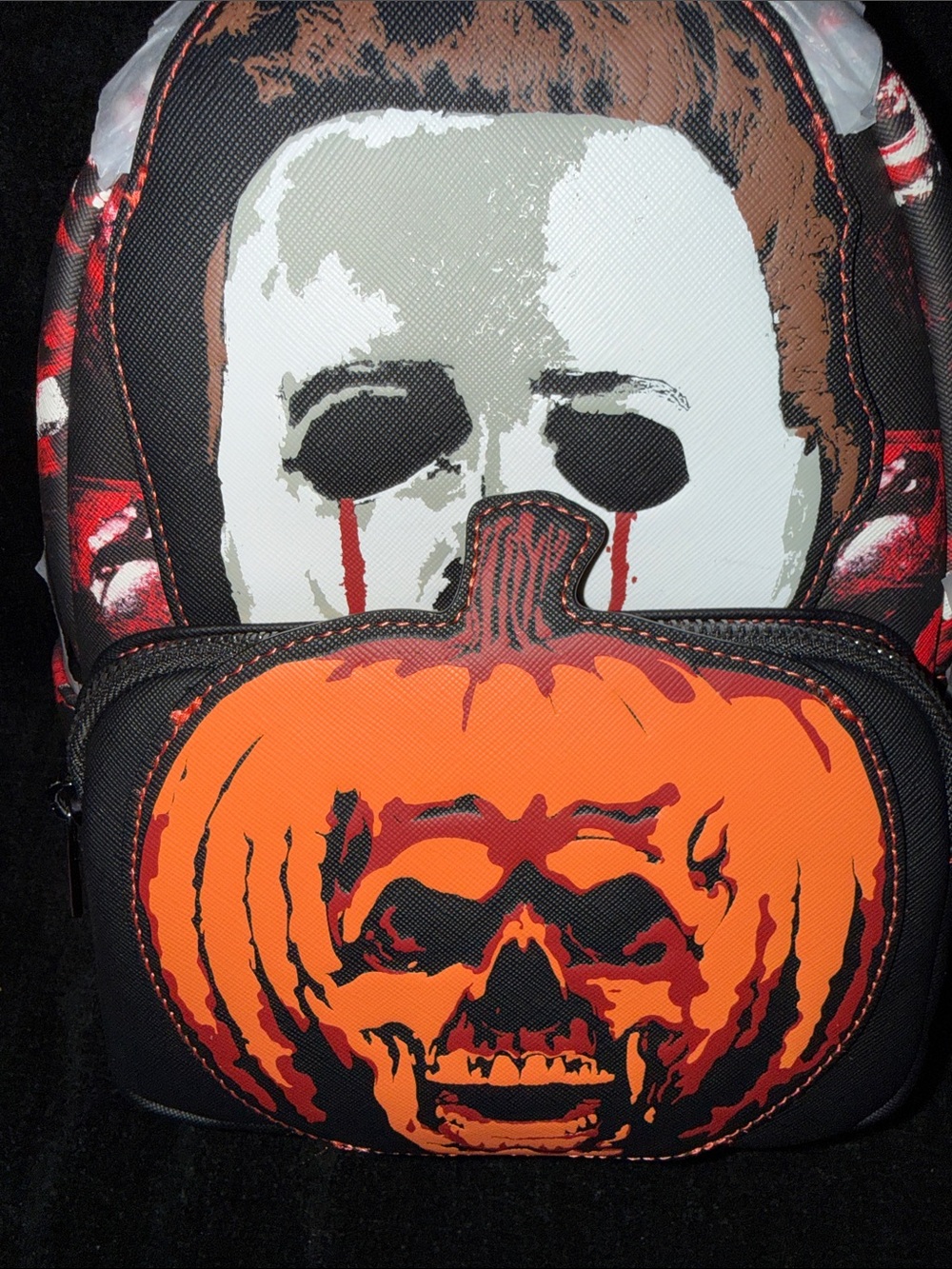 Halloween II Michael Myers Pumpkin mini backpack